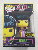 Funko Pop! Elvira 40 Years Black Light EE Exclusive #68 Vinyl Figure w/ ... - $22.40