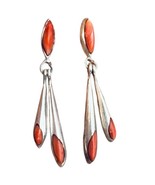 TCA Native Style Sterling Silver, Coral Women&#39;s Dangle Stud Earrings - €73,27 EUR