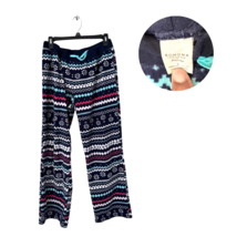 Sonoma Large Fleece Pajama Pants Nordic Fair Isle Snowflake Winter Lounge - $12.86