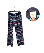 Sonoma Large Fleece Pajama Pants Nordic Fair Isle Snowflake Winter Lounge - $12.86