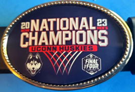 UCONN HUSKIES Basketball 2023 NCAA National Championship Epoxy Buckle -NEW! - £13.96 GBP