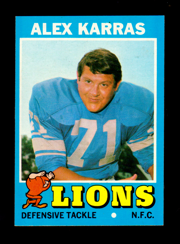 Primary image for 1971 Topps #41 Alex Karras Lions NM-MT