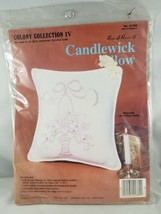 Colony Collection IV Candlewick Pillow Kit Bow of Roses II Vintage New - £14.12 GBP