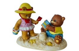 Teddy Bear Figurine Calendar Katharine Stevenson Bronson anthropomorphic July - £27.57 GBP