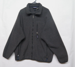 Vtg Patagonia Rare Synchilla Full Zip Fleece Jacket 90s Made In Usa Gray Xl - £56.77 GBP