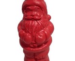 Vintage 1987 FPI Santa Claus Blow Mold Sippy Cup, Red &amp; Green, 6&quot; - $8.73