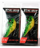 2 Count Xcalibur 3/8 Oz Walking Fall Frog 2 1/4&quot; Length 10.6g Weight - €27,65 EUR
