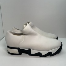 iRi NYC Black &amp; White Neoprene Loafer Platform Shoes size 44 - $29.69
