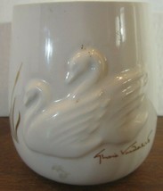 Gloria Vanderbilt Ceramic Swan Vase Planter Cup Vintage Teleflora Gift - £10.40 GBP