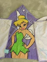 Disney Girls Tinker Bell Purple Green White Hooded Pool Towel - $12.25