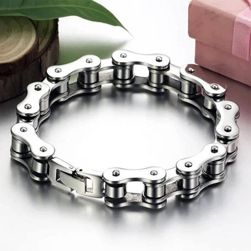 Biker Bicycle Motorcycle Chain Bracelet Men - $8.91