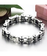 Biker Bicycle Motorcycle Chain Bracelet Men - $168.36 MXN