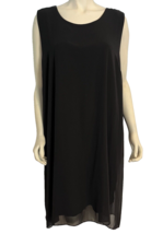 Vince Camuto Women&#39;s Chiffon Sleeveless Dress Black 3X NWT - £37.35 GBP