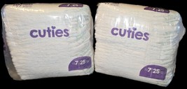 Cuties Premium Size 7 Baby Diapers (2X25, 50 total) Fits Up To 41 Lbs - €4,28 EUR