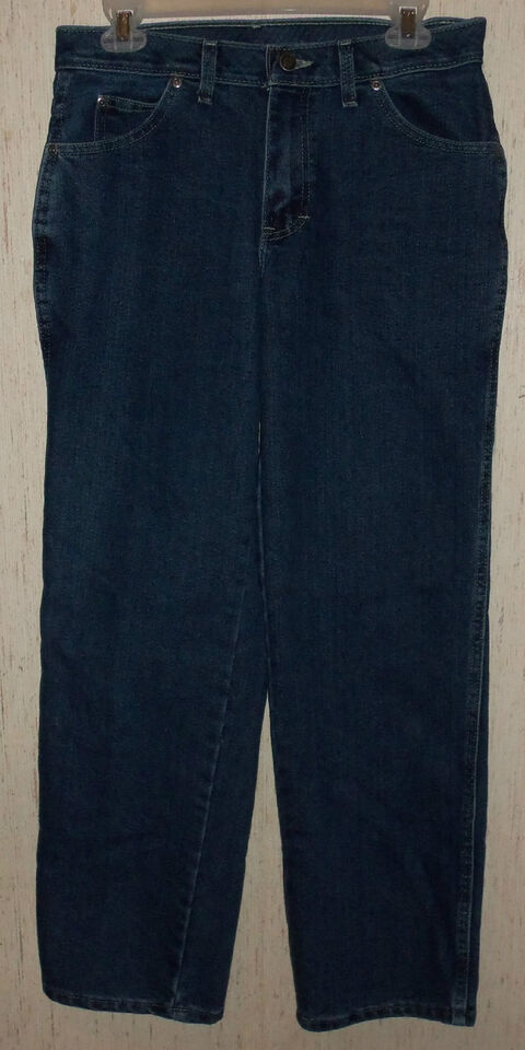EXCELLENT WOMENS Dickies DARK BLUE JEANS  SIZE 8 REGULAR - $25.19