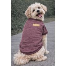 Classic Dog Sweatshirt Burgundy Heather Raglan Pet Pullover Size XL Wint... - $17.46