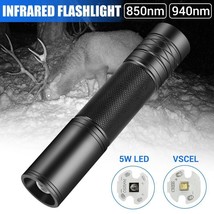 5w 850nm 940nm LED Infrared Flashlight Ir Torch Zoomable Infrared Illuminator Fo - £16.34 GBP+