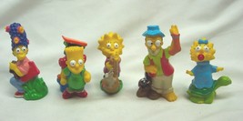 Vintage 1990 The Simpsons HOMER MARGE BART MAGGIE LISA Plastic Toy Lot - £15.50 GBP