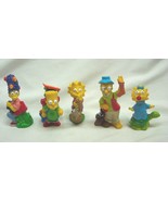Vintage 1990 The Simpsons HOMER MARGE BART MAGGIE LISA Plastic Toy Lot - £15.56 GBP