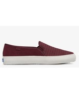 NEW KEDS Woman&#39;s Double Decker Emboss Suede Slip On Sneakers, Fig (Size ... - £31.81 GBP
