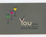 Holland America Line Cocktail Party Invitation 1965 SS Nieuw Amsterdam  - $17.82