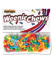 WEENIE CHEWS PENIS SHAPED CANDY NOVELTY GAG GIFT PARTY CAKE TOPPERS BACH... - $11.87