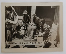 Vintage WWII 5 x 7 Okinawa U.S.M.C. Photo 16-7 Japanese Civilians Working - £15.62 GBP