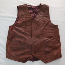 Rom-Blanexim Men’s Brown Leather Romanian Vest Size 54 image 15