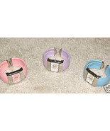 3 Costume Jewelry Fun Color Watches: Pink Purple, Blue - £5.46 GBP