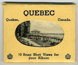 10 Snap Shot Views of Quebec Canada 1930&#39;s Photographs in Folder - £14.27 GBP