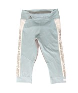Adidas Stella McCartney Blue Gray Snake Crop Leggings sz S Zip Pocket At... - $66.37 CAD