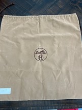 Hermes Brown Dust Bag Auth W 17 x 17 in. Storage Drawstring - $724.00 MXN
