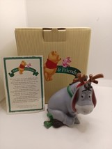 Disney Pooh &amp; Friends Eeyore “Oh Cheer Cheer Its That Time Of Year” Figu... - £31.45 GBP