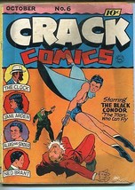 Crack #6 1940-Quality-Clock-Black Condor-Lou Fine-Paul Gustavson-Pre-WWII-VG- - £368.30 GBP