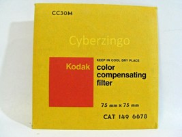 Kodak CC30M 1496678 Color Compensating 75mm x 75mm Filter NEW OLD STOCK - $15.96