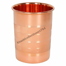 Handmade Copper Water Drinking Tumbler Glass Silvertouch Health Benefits 300ML - £7.13 GBP
