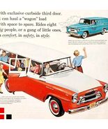 1958 International Trucks Persimmon Red Advertisement Automobilia Wagon ... - €11,07 EUR
