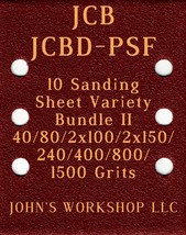 JCB JCBD-PSF - 40/80/100/150/240/400/800/1500 - 10pc Variety Bundle II - $9.99