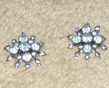 Blue rhinestone clip on earrgs thumb155 crop