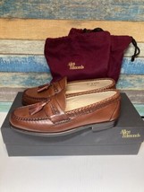 Allen Edmonds Shoes Mens Size 8 D Chili Brown Loafers Leather Maxfield #47716 - £78.44 GBP