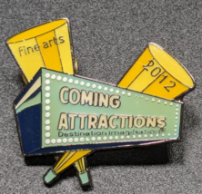 2012 Coming Attractions - Destination Imagination - Enamel Backpack Hat Pin - £12.68 GBP