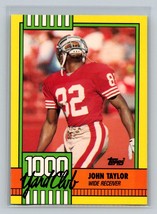 John Taylor #24a 1990 Topps San Francisco 49ers 1000 Yard Club - £1.59 GBP