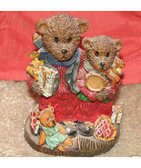 Caroler Teddy Bear Christmas Statue - approx.4&quot; tall - £0.79 GBP