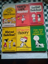 Charlie Brown/Peanuts/Snoopy Paperback Lot of 6 Books ~ Vintage ~ B23-9M - £12.85 GBP