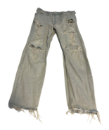 LEVIS 550 LIGHT WASH DENIM JEANS Men Actual 36x31 RELAXED THRASHED ORANG... - $95.00