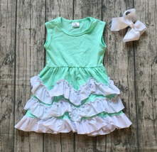 NEW Boutique Turquoise Sleeveless Ruffle Lace Dress - £6.65 GBP