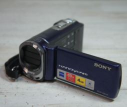 Sony Handycam Digital Camcorder DCR-SX44 Blue Untested *Parts/Repair* - £37.18 GBP