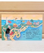 Vintage Postcard Shini Color 1950s Humor Boston 3.5 x 5.5 Unused CHROME - $27.34 CAD