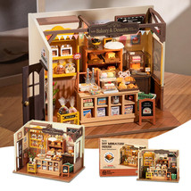 Robotime Rolife Becka&#39;s Baking House DIY Miniature House For Kids Children 3D Wo - £57.10 GBP