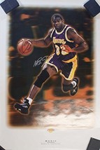 Magic Johnson Signed Autographed Poster - COA Matching Holograms - £100.66 GBP